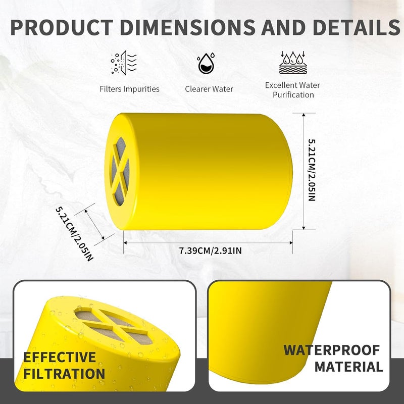 BLOSTM Replacement Filter Compatible with Afina Filtered Showerheads & Shower Filters (1Pack) - Image 2